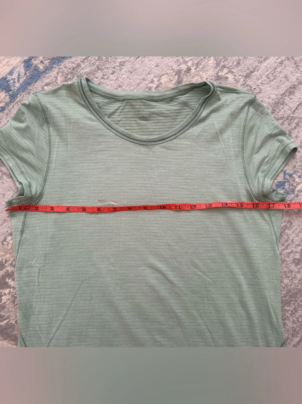 Lululemon Another Mile Short Sleeve Heathered Opal Green